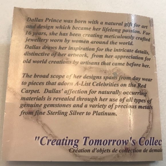 Dallas Prince Blue Topaz Pearl and Chrome Marcasite Brooch / Pendant - Picture 7 of 11